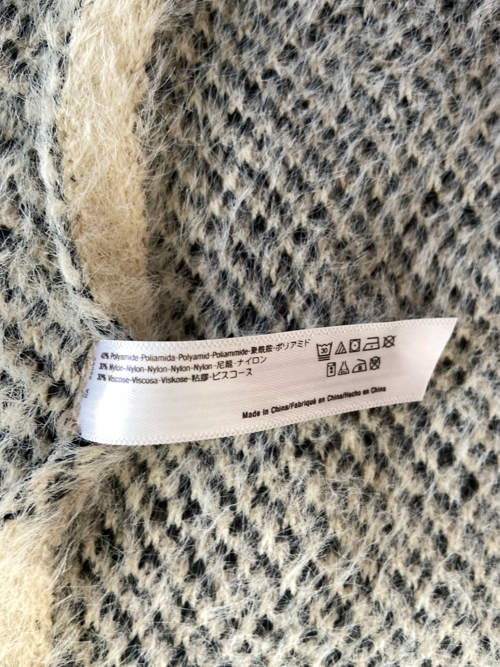 Anthropologie SATURDAY SUNDAY Winter’s Walk Fuzzy Kimono Open Cardigan One Size - Picture 5 of 8